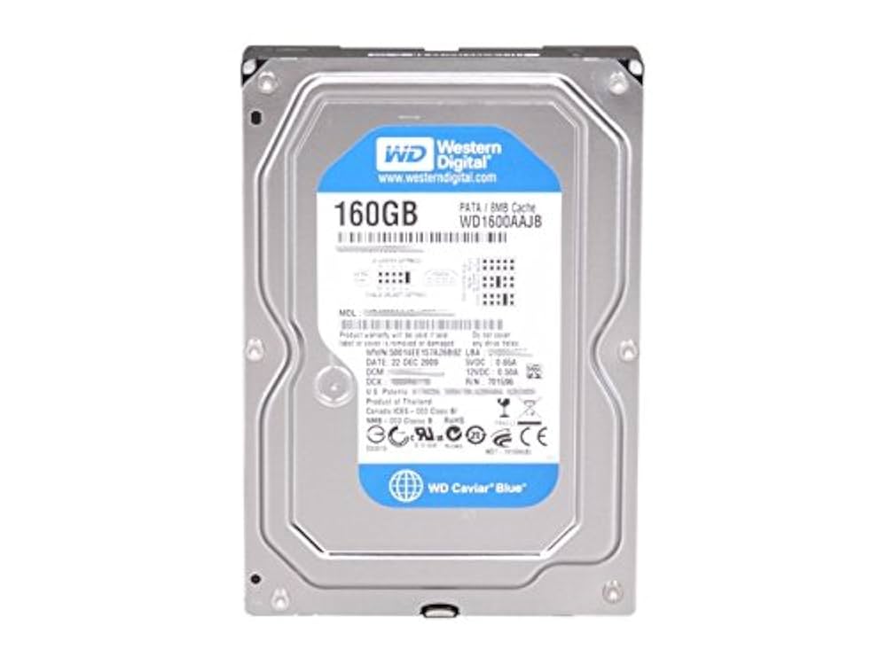 PCパーツ WD Blue Desktop WD1600AAJB Disque dur interne 3.5&#39;&#39; PATA 7200 tours/min Memoire cache 8Mo 160 Go Western Digital 160 GB 3.5-Inch 7200 RPM PATA 8 MB Cache